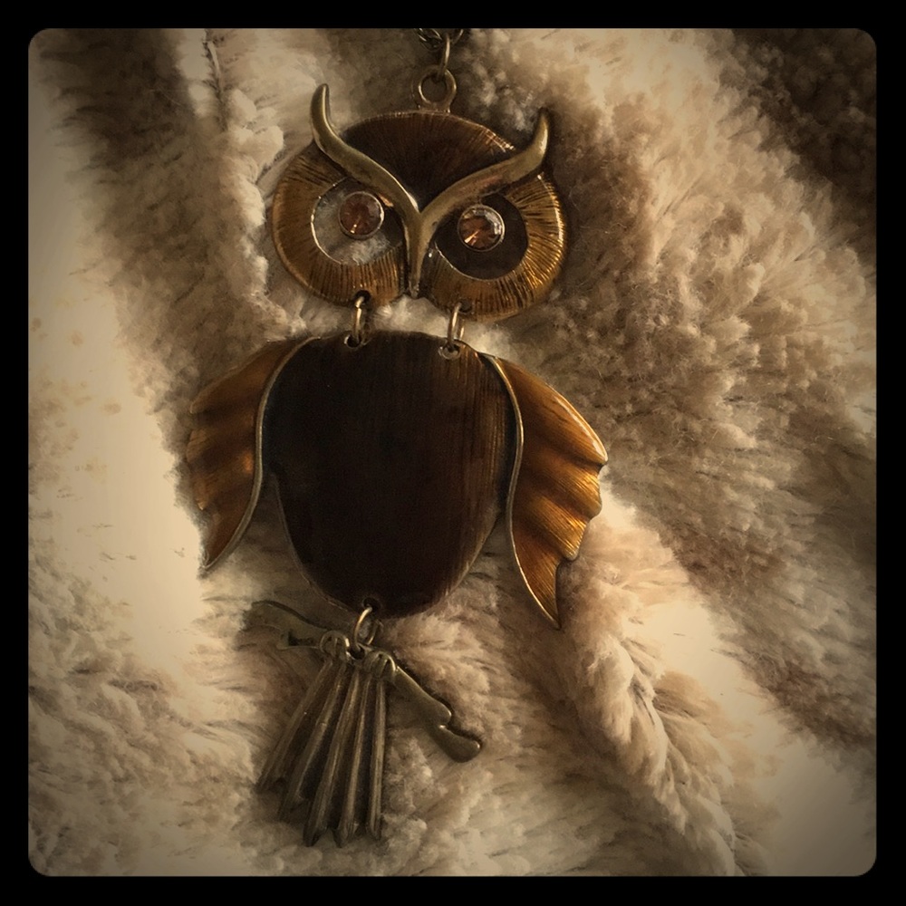 COPY - Vintage 70's Owl Necklace Boho